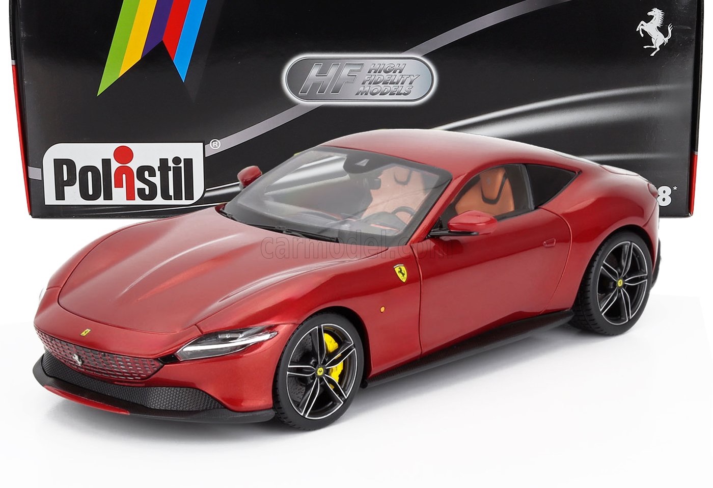 ミニカー 1/18 フェラーリ 永遠の都 POLISTIL 1/18 FERRARI ROMA 2019 ROSSO MAGMA - RED MET 18FE02041-WB