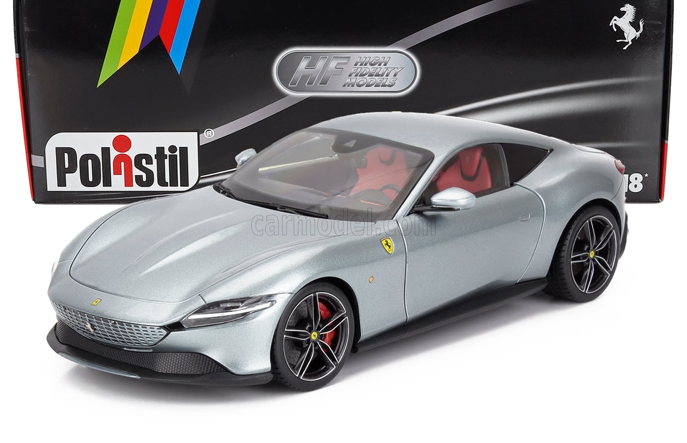 ミニカー 1/18 フェラーリ 永遠の都 POLISTIL 1/18 FERRARI ROMA 2019 GRIGIO TITANIO - GREY MET 18FE02042-WB