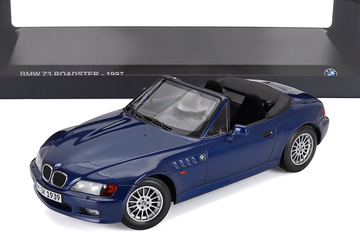 ミニカー 1/18 BMW Z3 ロードスター ミニチャンプス MINICHAMPS 1/18 BMW Z3 ROADSTER CABRIOLET 1999 BLUE MET 80435B5D136|ミニカーショップ ええもん堂