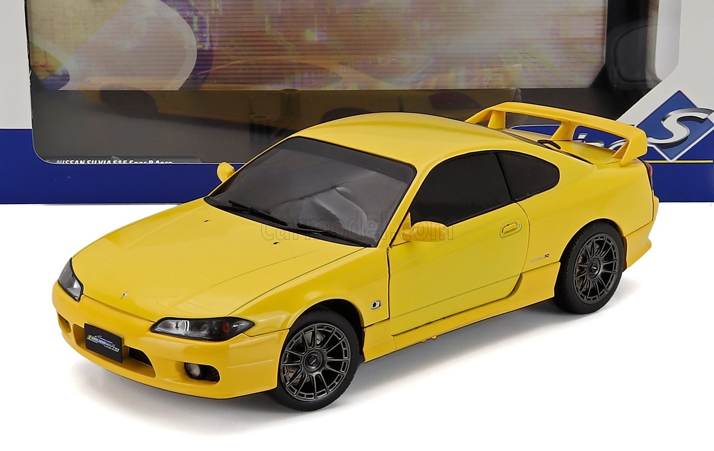 ミニカー 1/18 ニッサン シルビア ソリド SOLIDO 1/18 NISSAN SILVIA (S15) COUPE SPEC-R AERO 1999 YELLOW 1812206