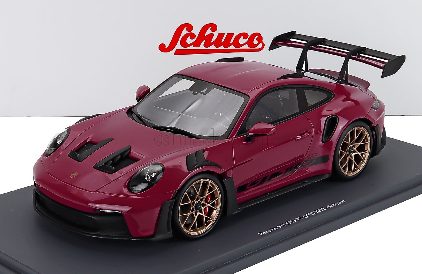 ミニカー 1/18 ポルシェ 911 GT3 シュコー SCHUCO 1/18 PORSCHE 911 922 GT3 RS COUPE 2022 RUBY RED 18U00001