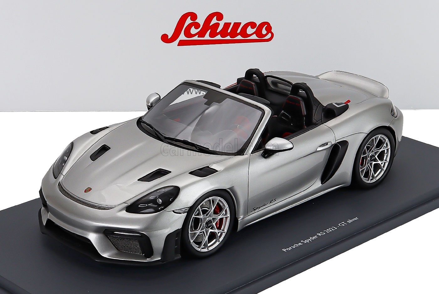 ミニカー 1/18 ポルシェ 718 シュコー SCHUCO 1/18 PORSCHE 718 (982) SPIDER RS CABRIOLET OPEN 2023 SILVER 18U00013