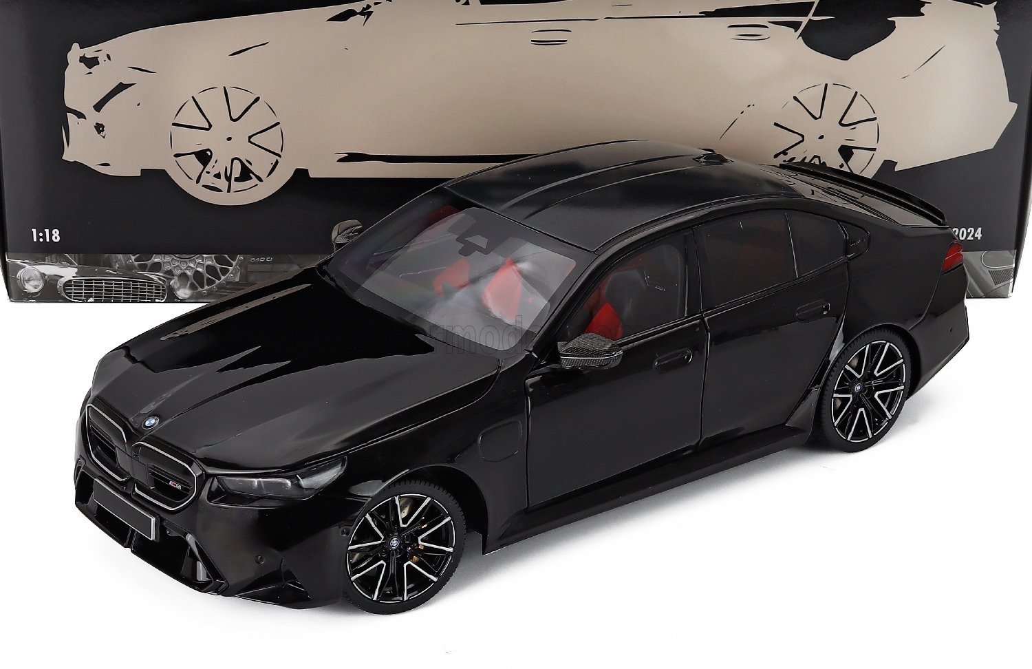 ミニカー 1/18 BMW 5シリーズ M5 ミニチャンプス MINICHAMPS 1/18 BMW 5-SERIES M5 (G90) 2024 BLACK 110023801｜ミニカーショップ ええもん堂