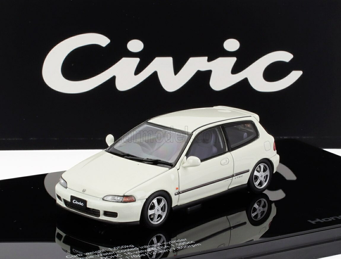 ミニカー 1/43 ホンダ シビック LCD-MODEL 1/43 HONDA CIVIC SIR II EG6 VTEC 1993 WHITE LCD43010-WH｜ミニカーショップ ええもん堂