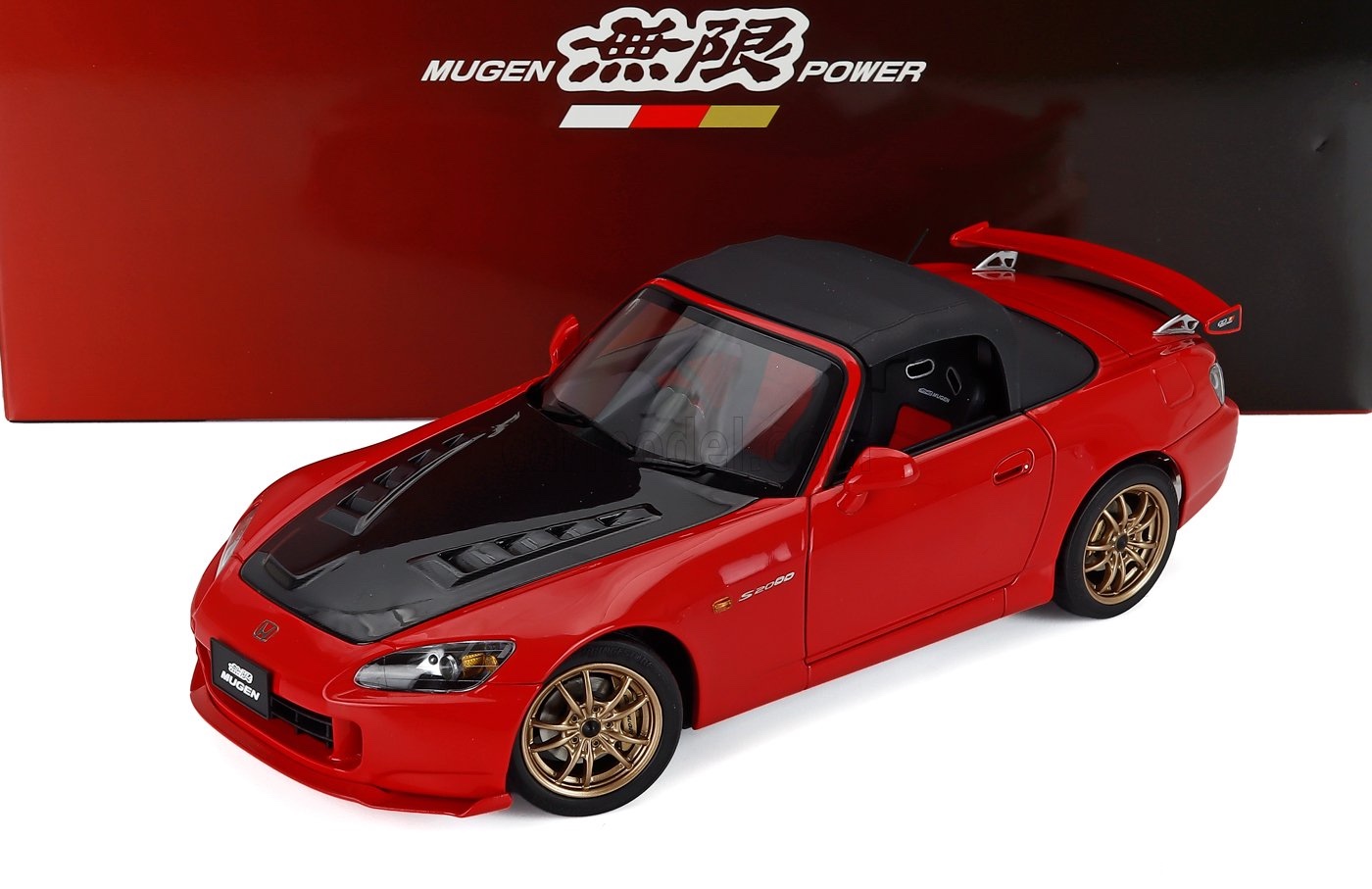 ミニカー 1/18 ホンダ S2000 MOTORHELIX 1/18 HONDA S2000 SPIDER HARD-TOP MUGEN 2001 RED CARBON M85124｜ミニカーショップ ええもん堂 89,800円
