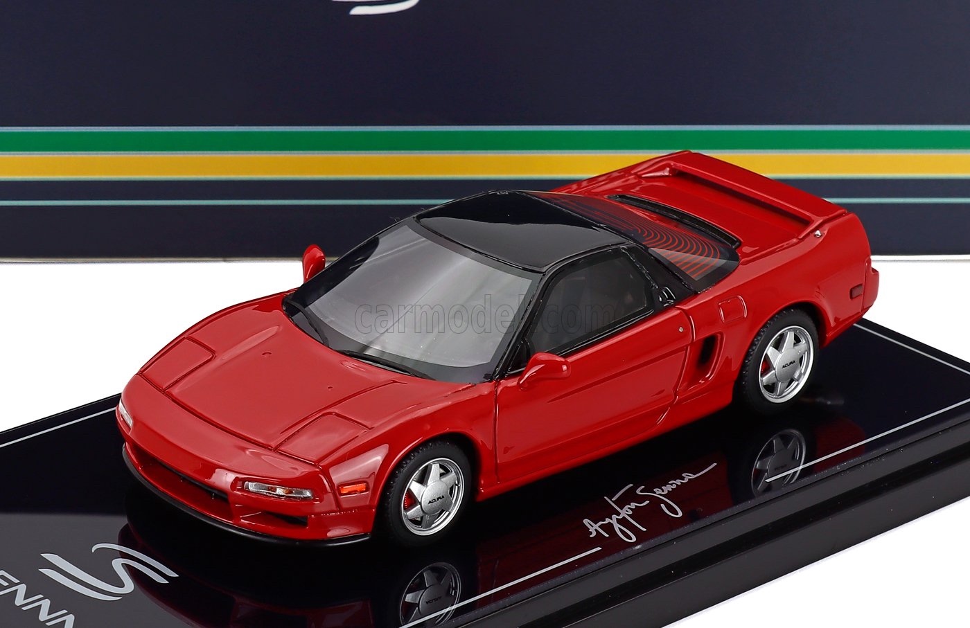 ミニカー 1/43 ホンダ NSX TRUESCALE 1/43 HONDA NS-X PROTOTYPE MIDSHIP SPORTS AYRTON SENNA 1989 RED TSM430828|ミニカーショップ ええもん堂