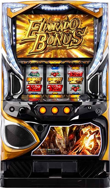 エンターライズ パチスロ モンスターハンター:ワールドTM 黄金狩猟 中古パチスロ実機 『コイン不要機ゴールドセット』|A-SLOT 店