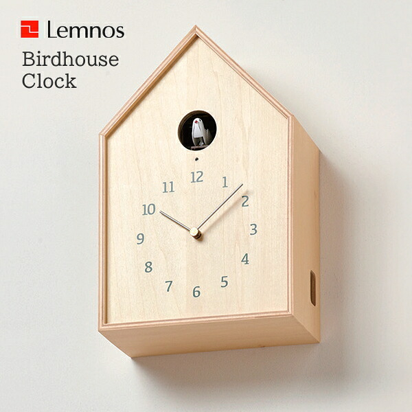 【クーポン券客体外】カッコー時辰儀  柱時計 小鳥棲み家 時辰儀 Birdhouse Clock NY16-12 タカタレムノス  Lemnos 北欧 ウォール時辰儀 自然的 分かりやすい リビング 昼ご飯【1510】【RCE】