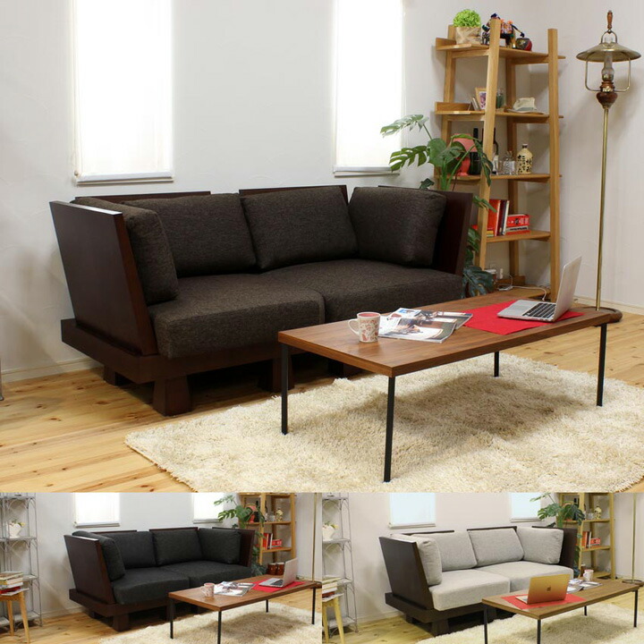 楽天市場】コーナーソファ ソファ ソファー 3色 ソファセット 天然木