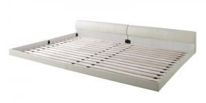 ワイドレザーフロアベッド ベッドフレームのみ ワイドK240(SD×2)|エープラスリビング ソファ