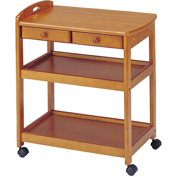 楽天市場】キッチンワゴン 天板付き 引き出し 木製 キッチン