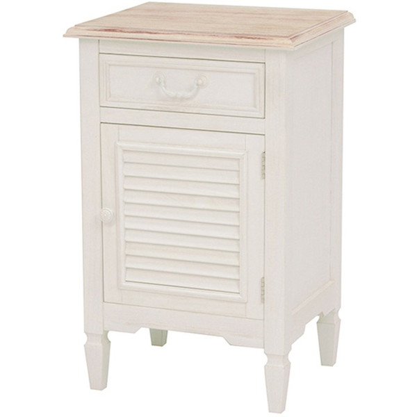 楽天市場】アンティーク調サイドチェスト サイドテーブル シャビー