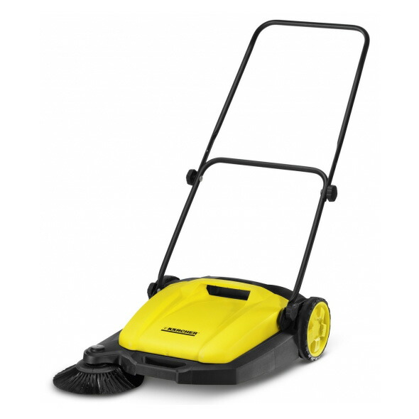 KARCHER(ケルヒャー) 家庭用スイーパー S550 手押し式 折りたたみ可能 プッシュハンドル 自立可 ダストコンテナ 持ち運びハンドル付き けるひゃー 落ち葉 枯葉 落葉 砂埃 草 火山灰 園芸  庭 ガーデニング 道路 公園 工場 倉庫 駐車場 清掃 掃除  電源不要