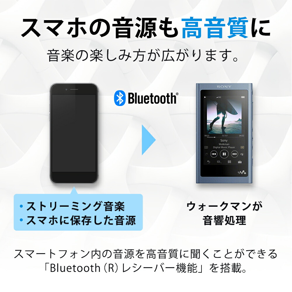 ソニー Sony Walkman ウォークマン A50シリーズ ポータブルオーディオプレーヤー 16gb 本体 ヘッドホン非同梱モデル Nw A55 L ムーンリットブルー ハイレゾ 高音質 ワイヤレス Bluetooth ストリーミング 音楽 動画 Lojascarrossel Com Br