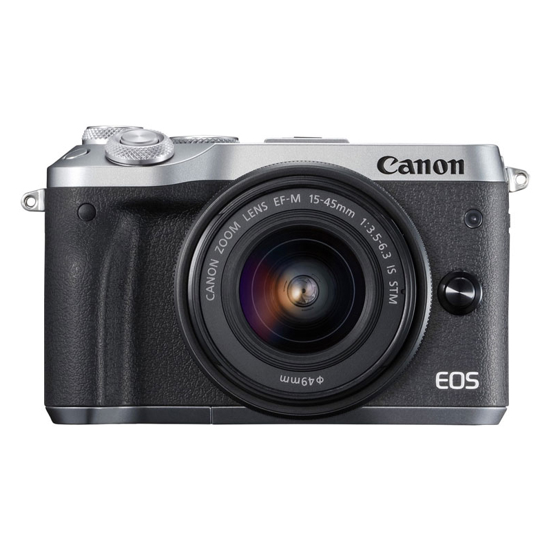 【正規品】 CANON EOS M6 EF-M15-45 IS STM レンズキット シルバー [ミラーレスカメラ ...