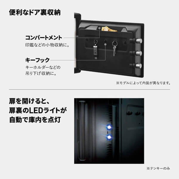 Sentry セントリー JTW082GEL 浸水 火災 耐火 ブラック LEDライト付