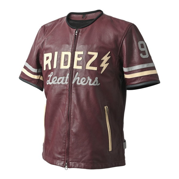 RIDEZ 98 S/S JACKET RED L RLSJ16 [レザージャケット]