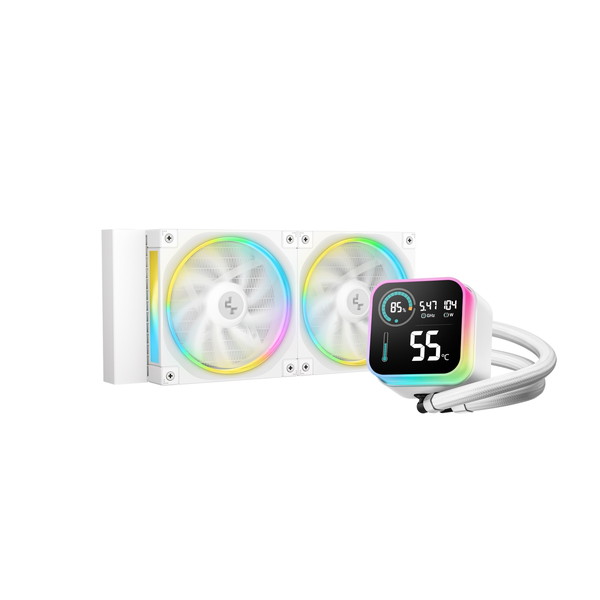 DEEPCOOL R-LQ240-WHDSMC-G-1 ホワイト LQ240 WH [CPUクーラー] 【KK9N0D18P】