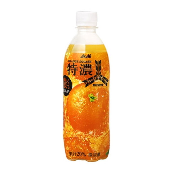 アサヒ飲料 三ツ矢 特濃オレンジスカッシュ ペット 500mlx24 メーカー直送 ギフト プレゼント