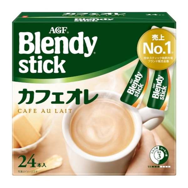 AGF ブレンディ スティック カフェオレ 24本x6 メーカー直送 ギフト プレゼント