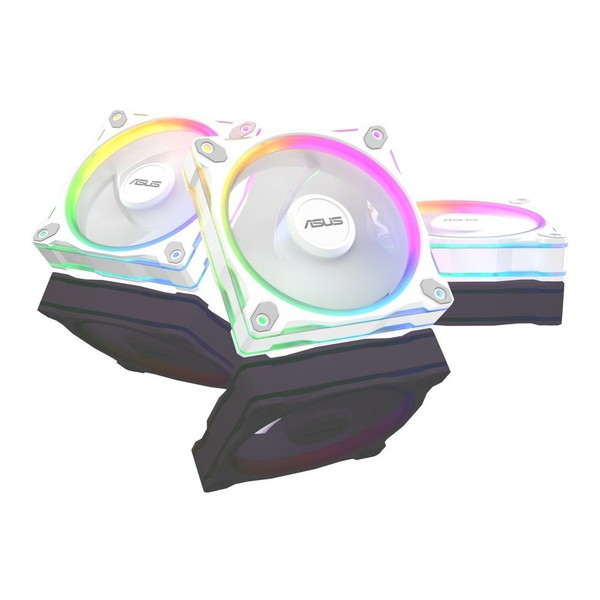 ASUS MR120 ARGB FAN WHITE 3IN1 ホワイト [ARGBケースファン 3個入りパック] 【KK9N0D18P】