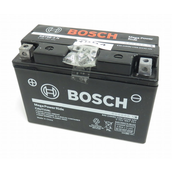 ボッシュ(BOSCH) バッテリー RBT9B-4-N 液入り充電済み仕様