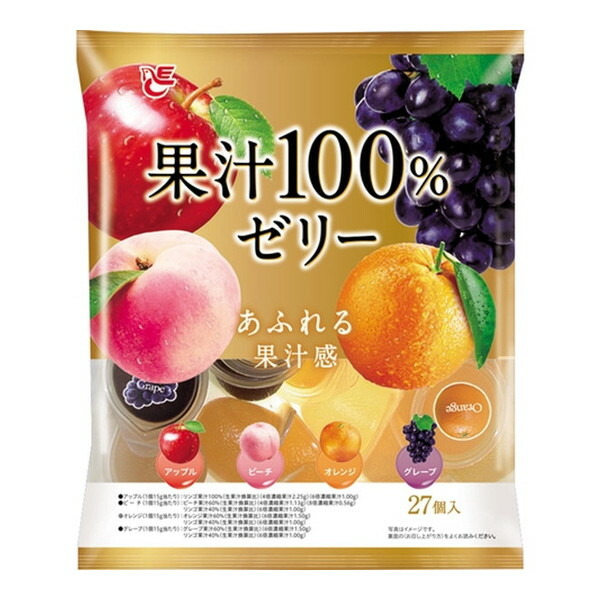 エースベーカリー エース 果汁100%ゼリー 15g×27×16 メーカー直送 ギフト プレゼント 5,320円