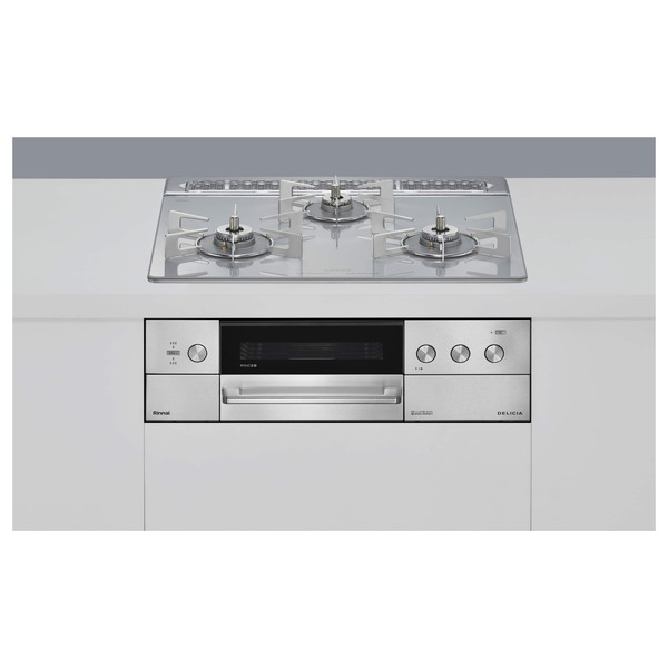 Rinnai RHS31W39M14RSTW-13A アローズホワイト DELICIA (デリシア) [ビルトインガスコンロ(都市ガス用・両側強火タイプ・3口・60cm)]