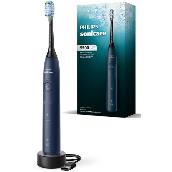 PHILIPS HX7113/05 ネイビーブルー ソニッケアー プロテクトクリーン5500シリーズ [電動歯ブラシ (音波・音波水流式)]