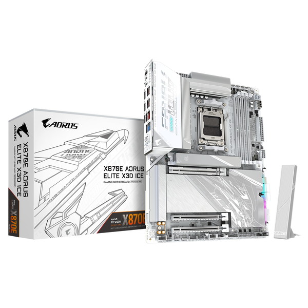 GIGABYTE X870E A ELITE X ICE ホワイト AORUS [マザーボード] 【KK9N0D18P】
