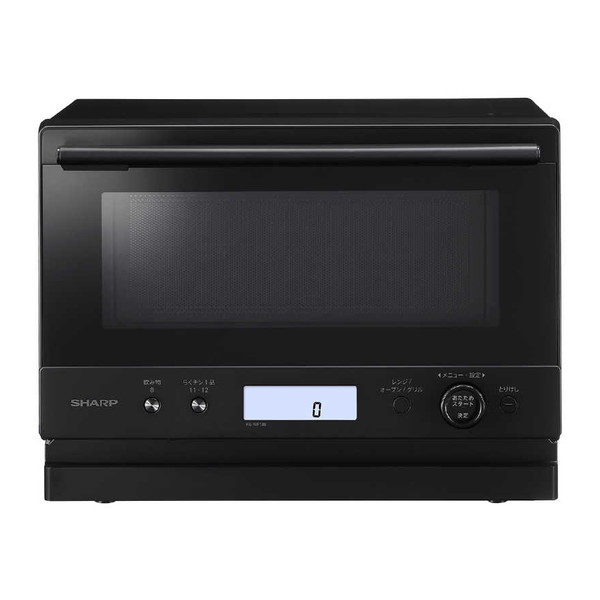 オーブンレンジ 一人暮らし 二人暮らし コンパクトサイズ 18L シャープ RE-WF186-B ブラック 黒 PLAINLY ワイドフラット庫内 絶対湿度センサー搭載 電源オートオフ機構 新生活 引っ越し 電子レンジ SHARP