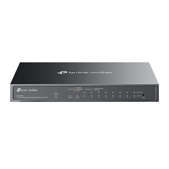 TP-LINK ES210GMP Omada [ギガビットポート×10 イージーマネージスイッチ (PoE+ポート×8搭載)]