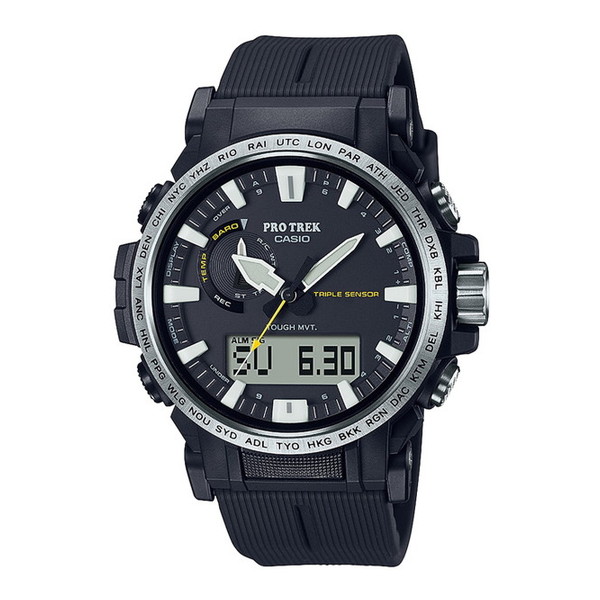 腕時計 時計 CASIO カシオ PRO TREK プロトレック メンズ PRW-61-1AJF Climber Line ソーラー充電 ウォッチ ブラック 黒 誕生日 新生活 クリスマス 父の日 プレゼント ギフト PRW611AJF|XPRICE店