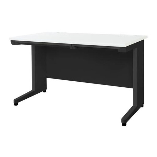 【法人限定】 Netforce LHD-127B-W-BK-WH 天板ホワイト 本体ブラック [平机 (W1200mm)] メーカー直送｜XPRICE店