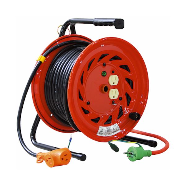 日動工業 RNDE20S [電工ドラム 100V びっくリール アース付 20m] メーカー直送