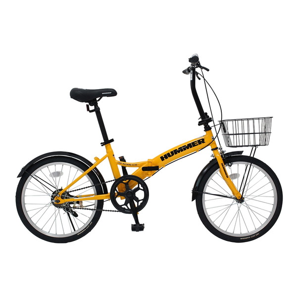 ミムゴ HUMMER MG-HM20N-YE ノーパンク20インチ折畳自転車YE イエロー メーカー直送｜XPRICE店