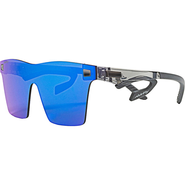 AirFly エアフライ AF-501 C-3 AF-501スポーツカジュアルサングラス偏光レンズ装着モデル フレーム/クリアーグレー、レンズ/偏光ブルーミラー ユニセックス
