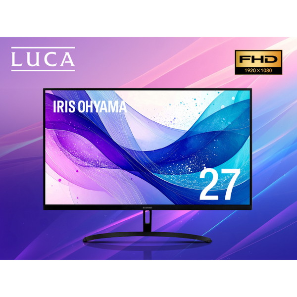 アイリスオーヤマ DT-JF275S-B [27型ワイド液晶ディスプレイ/1920×1080/HDMI+1、D-Sub15ピン+1/ブラック/スピーカー/ADSパネル採用]