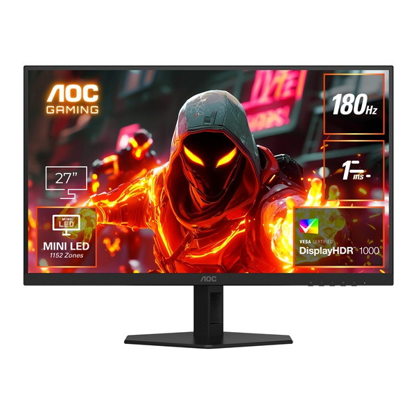AOC Q27G40XMN/11 [ゲーミング液晶ディスプレイ 27型/2560&times;1440/HDMI、DisplayPort/ブラック/スピーカー：なし/180Hz]｜XPRICE店