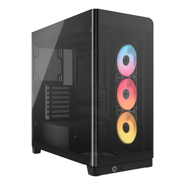 Corsair CC-9011314-WW ブラック FRAME 4500X RS-R ARGB Panoramic Glass Mid-Tower [ミドルタワー型PCケース] 【KK9N0D18P】