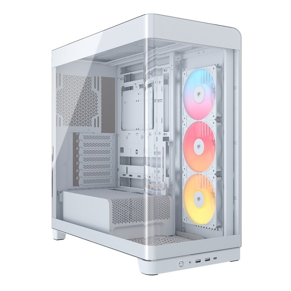 Corsair CC-9011315-WW ホワイト FRAME 4500X RS-R ARGB Panoramic Glass Mid-Tower [ミドルタワー型PCケース] 【KK9N0D18P】