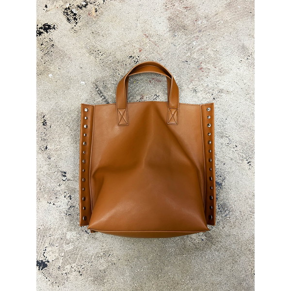 トートバッグ ショルダーバッグ ハンドバッグ cheek rivet 2way tote C24004-22 キャメル おしゃれ かわいい 旅行 通勤 通学 新生活 レディース メンズ プレゼント
