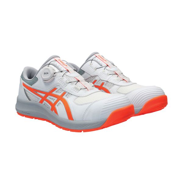 アシックス 1273A092.10027.0 ウィンジョブ CP219 BOA ホワイト/ショッキングオレンジ 27.0cm メーカー直送