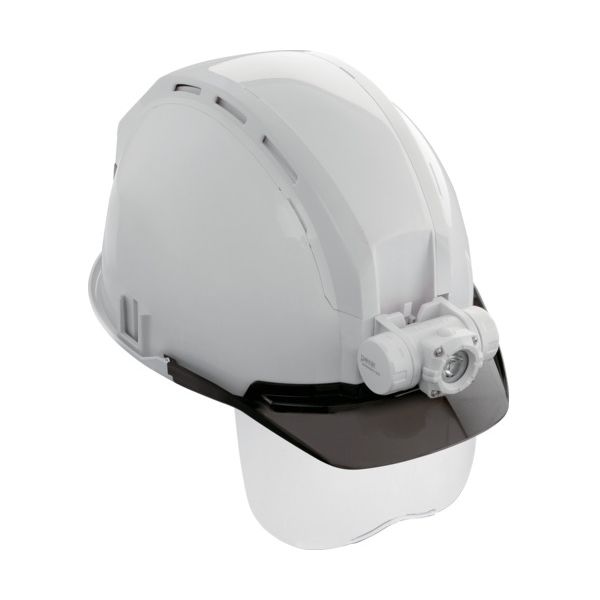 TJMデザイン HSWSB2 ヘルメット セフメット (セフ取付溝付ヘルメット) ベーシックセット MD ホワイト シールド付 メーカー直送