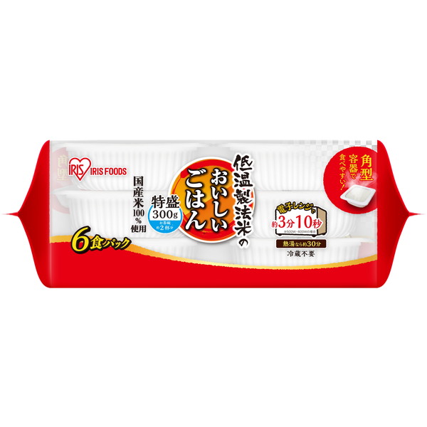 アイリスオーヤマ 低温製法米のパックごはん 300g×6Pパック×4【24食】 メーカー直送