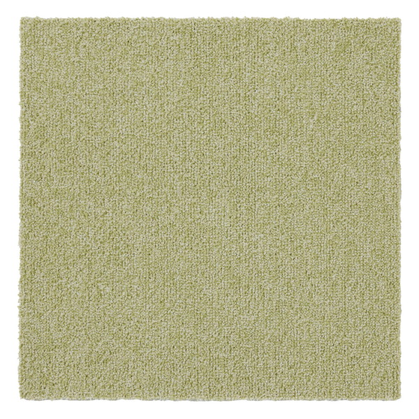 スミノエ 13140957-4 タイルカーペット ソフトフィール 40cm×40cm ライトグリーン 洗える 防音 10枚入 メーカー直送