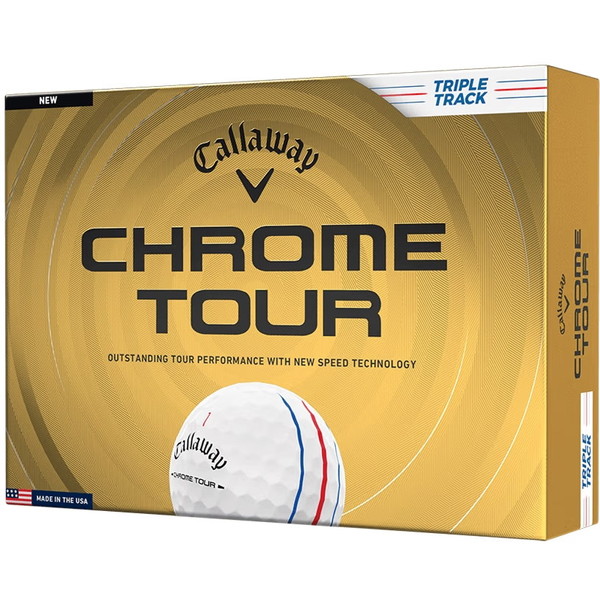 キャロウェイ CHROME TOUR (クロムツアー) ボール 2026年モデル ホワイト トリプルトラック ダース 【日本正規品】