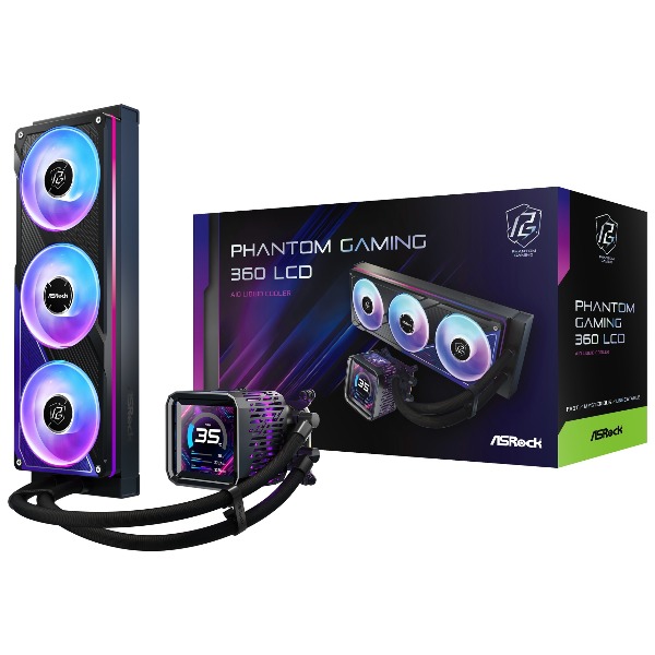 ASRock Phantom Gaming 360 LCD [水冷CPUクーラー] 【KK9N0D18P】