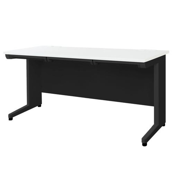 【法人限定】 Netforce LHD-147B-W-BK-WH 天板ホワイト 本体ブラック [平机 (W1400mm)] メーカー直送｜XPRICE店