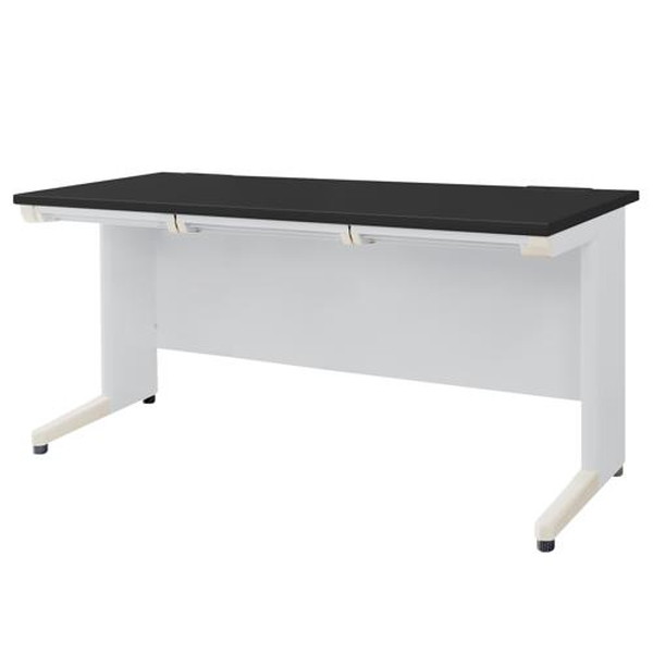 【法人限定】 Netforce LHD-147-W-NG-BK 天板ブラック 本体ニューグレー [平机 (W1400mm)] メーカー直送｜XPRICE店